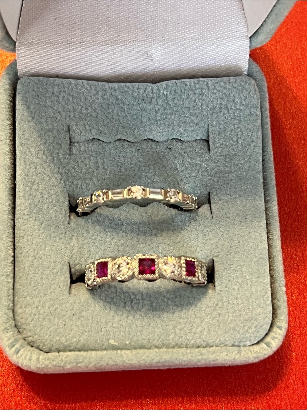 Stunning set of 2 size 7 Bands